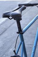 close-up velho assento de bicicleta