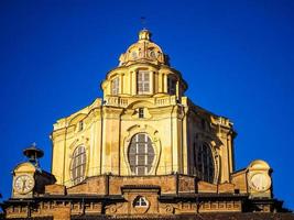 hdr san lorenzo igreja em turim foto