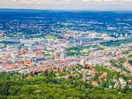 hdr vista aérea de stuttgart, alemanha foto