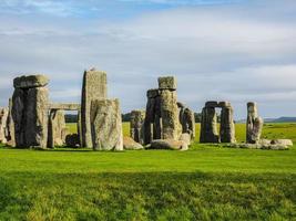 monumento hdr stonehenge em amesbury foto