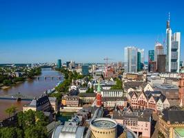 hdr vista aérea de frankfurt foto