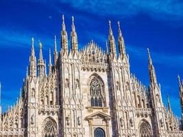 hdr duomo di milano catedral de milão foto