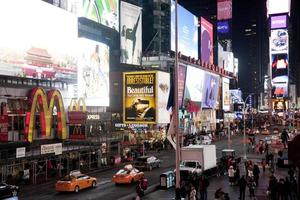 Time Square em Nova York à noite