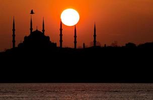 mesquita azul em Istambul foto