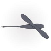 drone hornet preto modelagem 3d foto