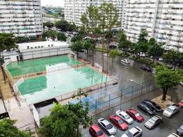 estádio inundado depois da chuva foto