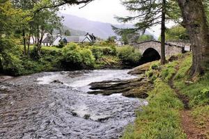 uma vista das terras altas da Escócia perto de Ben Nevis foto