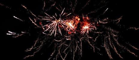 fogos de artifício no ano novo foto