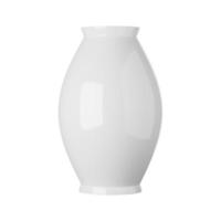 vaso cerâmico branco isolado no fundo branco, renderização em 3d foto