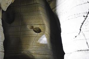 uma caverna situada em belum, kurnool ap na índia foto