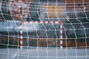 antigo gol de futebol de rua, equipamentos esportivos foto