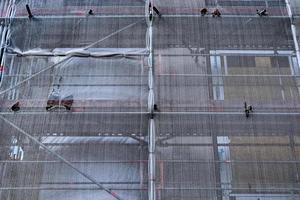 canteiro de obras durante o progresso encontrado em cidades alemãs foto