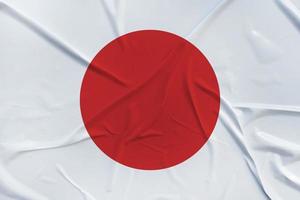 bandeira japonesa feita de papel amassado foto