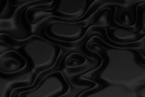 superfície de dobras pretas onduladas abstratas. ilustração de fundo 3d minimalista para web, pouso, folheto, cartão, impressão de tecido e apresentação de negócios foto