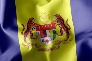 bandeira de ilustração 3d de putrajaya é um estado da malásia foto