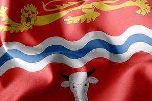 A bandeira da ilustração 3d de herefordshire é um condado da inglaterra foto