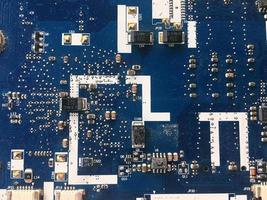 placa de circuito eletrônico de computador antigo. foto