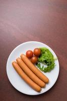 salsichas de frankfurter foto