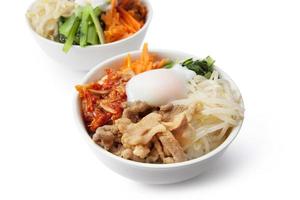 prato de arroz coreano / bibimbap