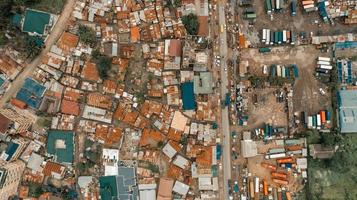 vista aérea da área industrial em dar es salaam foto