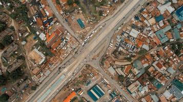 vista aérea da área industrial em dar es salaam foto