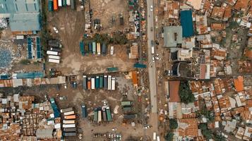 vista aérea da área industrial em dar es salaam foto