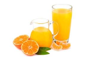 suco de tangerinas foto