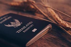 conceito de plano de viagem de passaporte foto