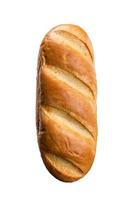 pão isolado no branco foto