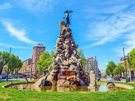 estátua de hdr traforo del frejus, turim foto