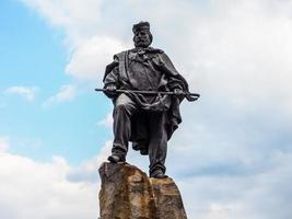 monumento hdr garibaldi em turim foto