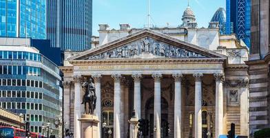 bolsa de valores real hdr em londres foto