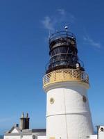 as ilhas shetland com a cidade de lerwick na escócia foto