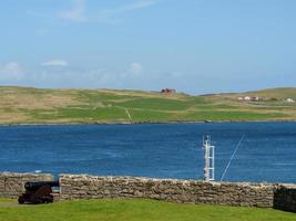cidade de lerwick na ilha de shetland foto