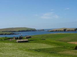 cidade de lerwick na ilha de shetland foto