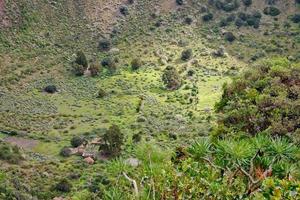 fazenda abandonada em uma cratera vulcânica em gran canaria foto