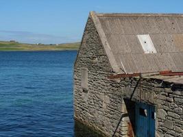 cidade de lerwick e a ilha de shetland foto