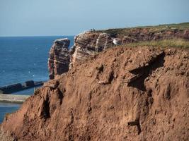 ilha de helgoland no mar do norte foto