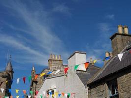 cidade de lerwick na ilha de shetland foto