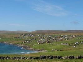 a cidade de lerwick e as ilhas shetland foto