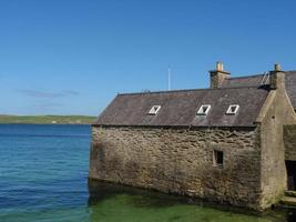 cidade de lerwick e a ilha de shetland foto