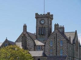 cidade de lerwick e a ilha de shetland foto