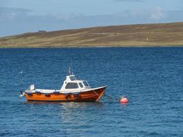 cidade de lerwick e a ilha de shetland foto