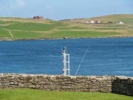 cidade de lerwick e a ilha de shetland foto