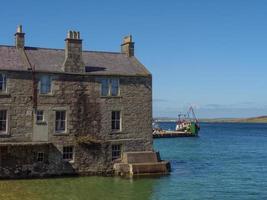 cidade de lerwick e a ilha de shetland foto