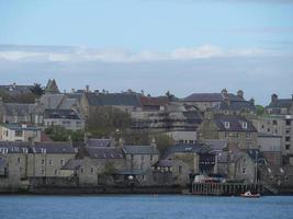 a cidade de lerwick e as ilhas shetland foto