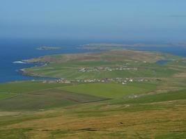 as ilhas shetland na escócia foto