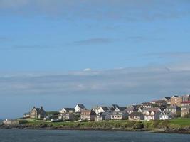a cidade de lerwick e as ilhas shetland foto
