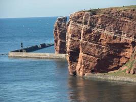 ilha de helgoland no mar do norte foto