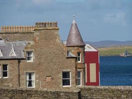 cidade de lerwick e a ilha de shetland foto